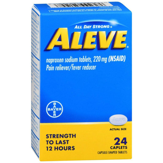 Aleve All Day Strong 220 Mg Pain Reliever/Fever Reducer 24 Caplets