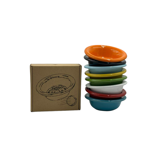 Le Birichine Orange Ceramic Shaving Bowl