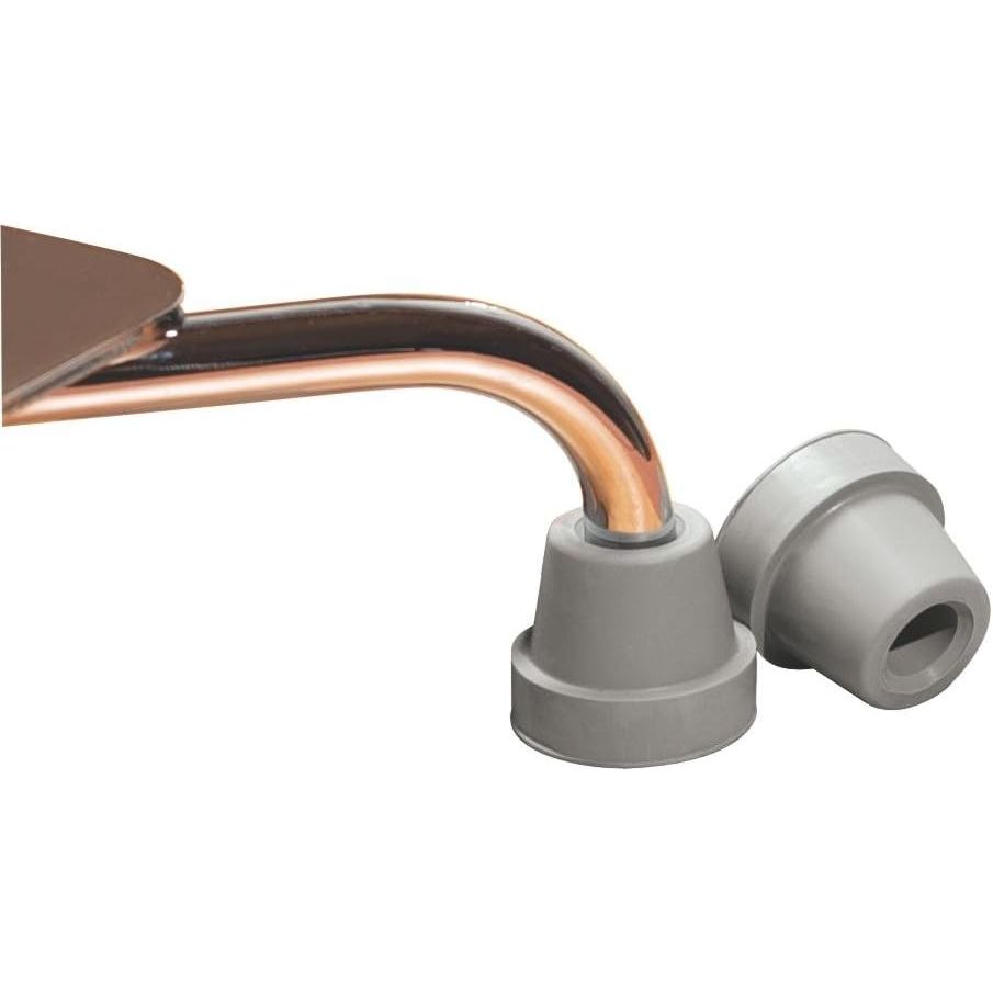 Medline Quad Cane Tips, Gray, 1/2 Inch