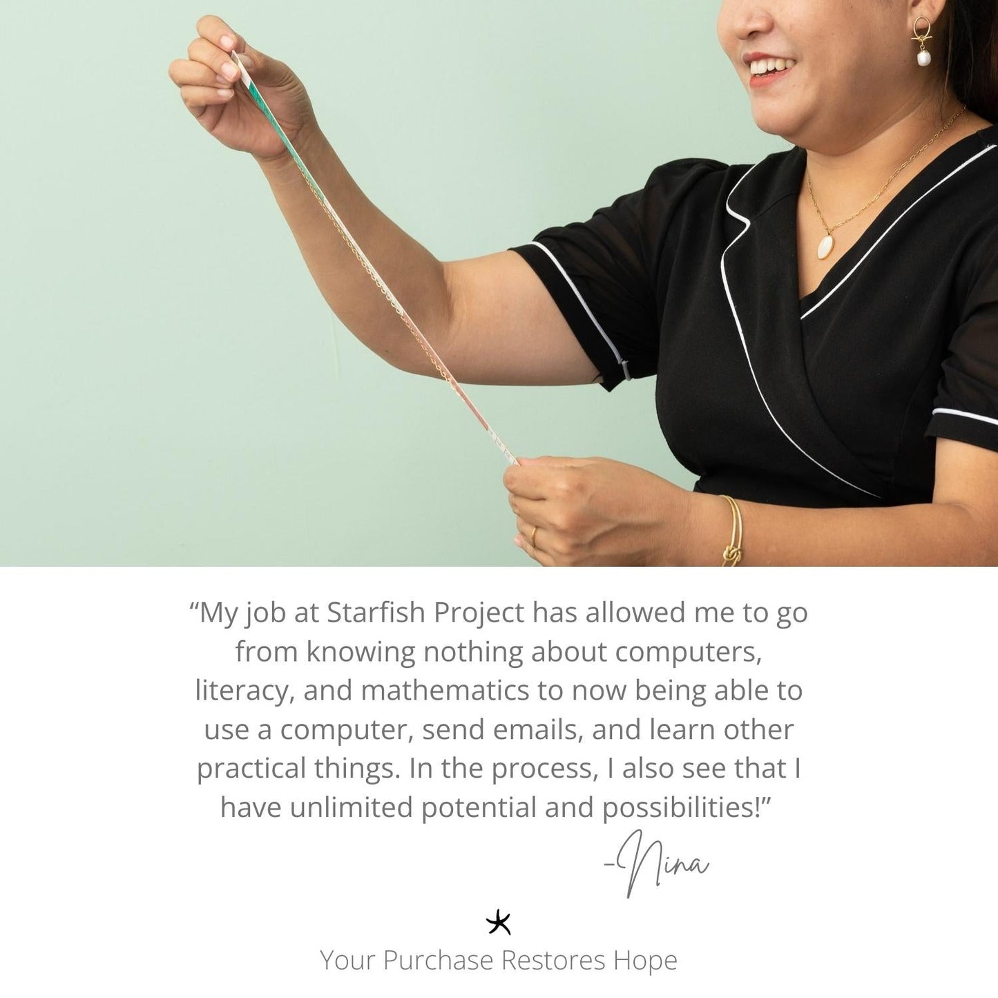 Crescent Moon Thread Drop Earrings in Gold