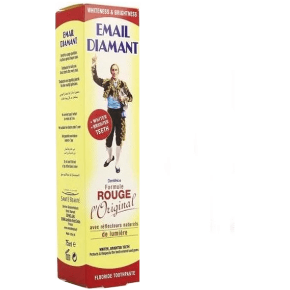 Email Diamant Toothpaste Original Red Formula Rouge 75 Ml Large Tube - 2.5 Oz