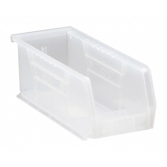 Quantum Storage Systems Hang And Stack Bin, Clear, PP,4 In QUS224CL