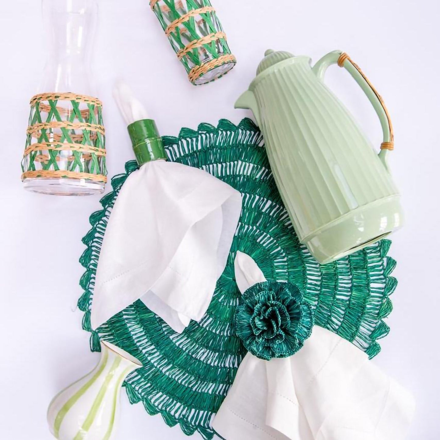 S/4 Buriti Flower Napkin Ring