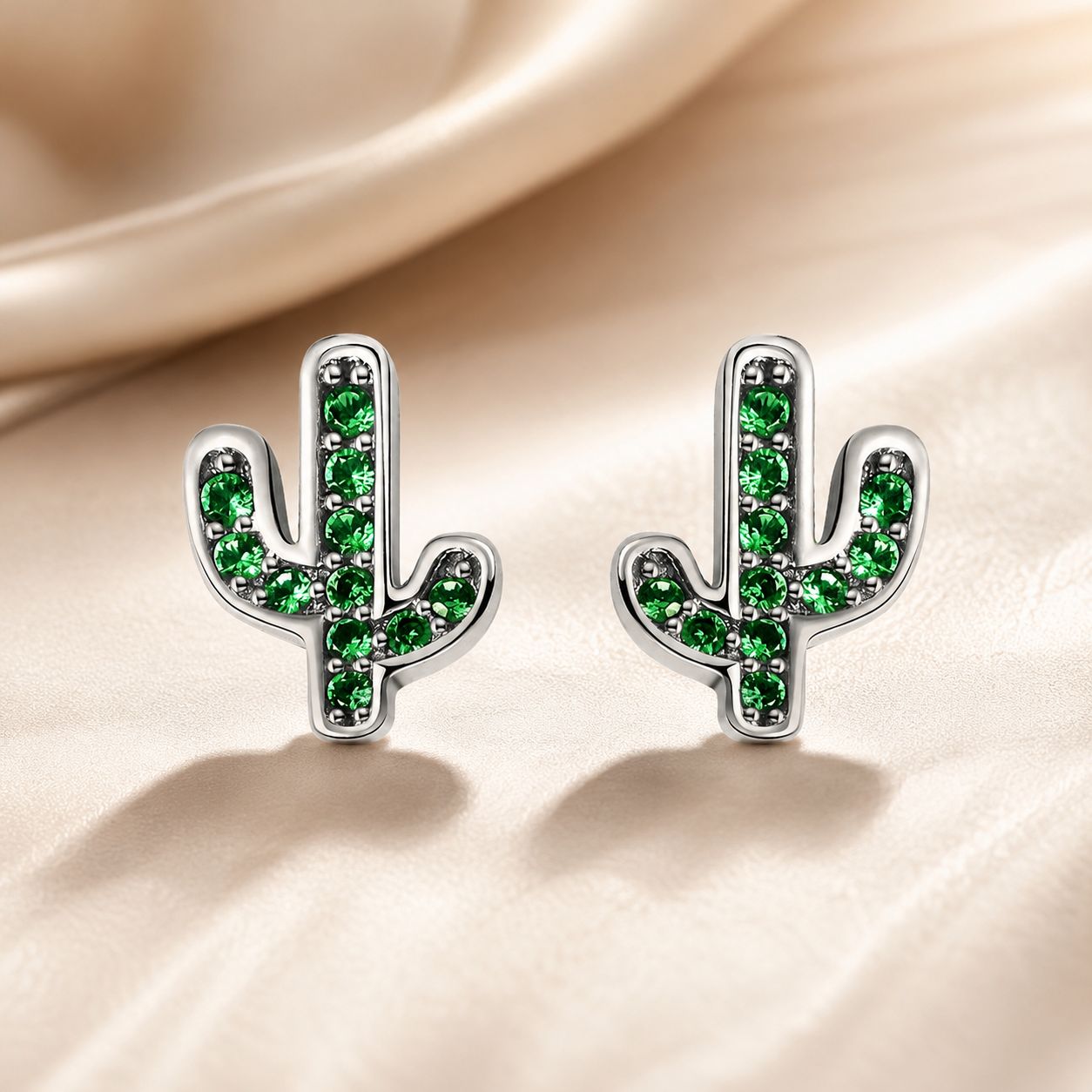925 Sterling Silver 0.60 Carat Cubic Zirconia Earrings for Women