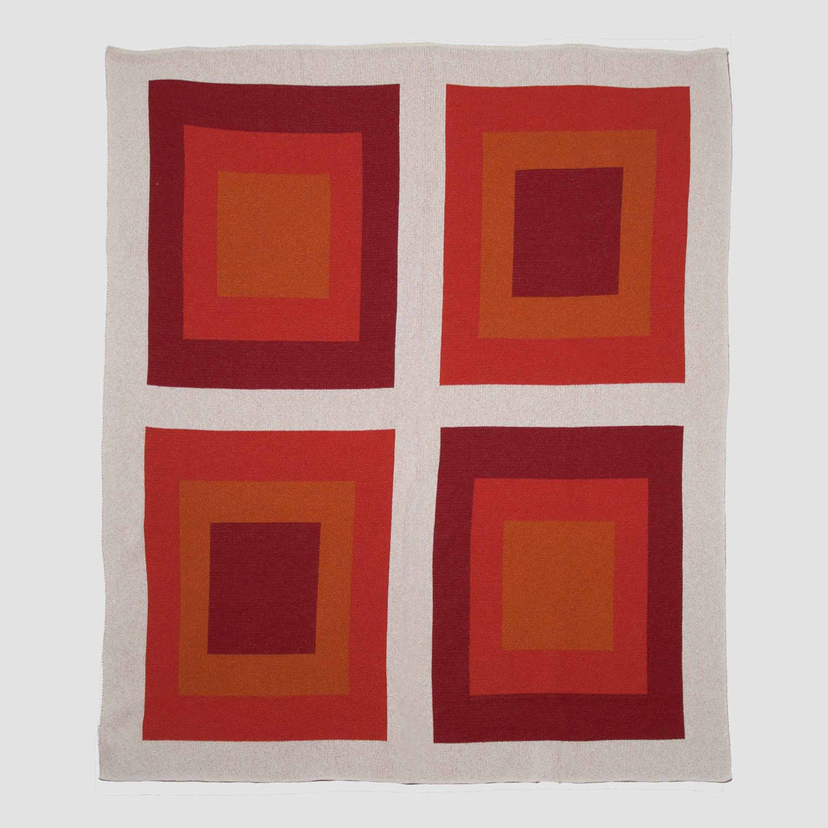 Bauhaus - Cotton Sustainable Knit Geometric Throw Blanket