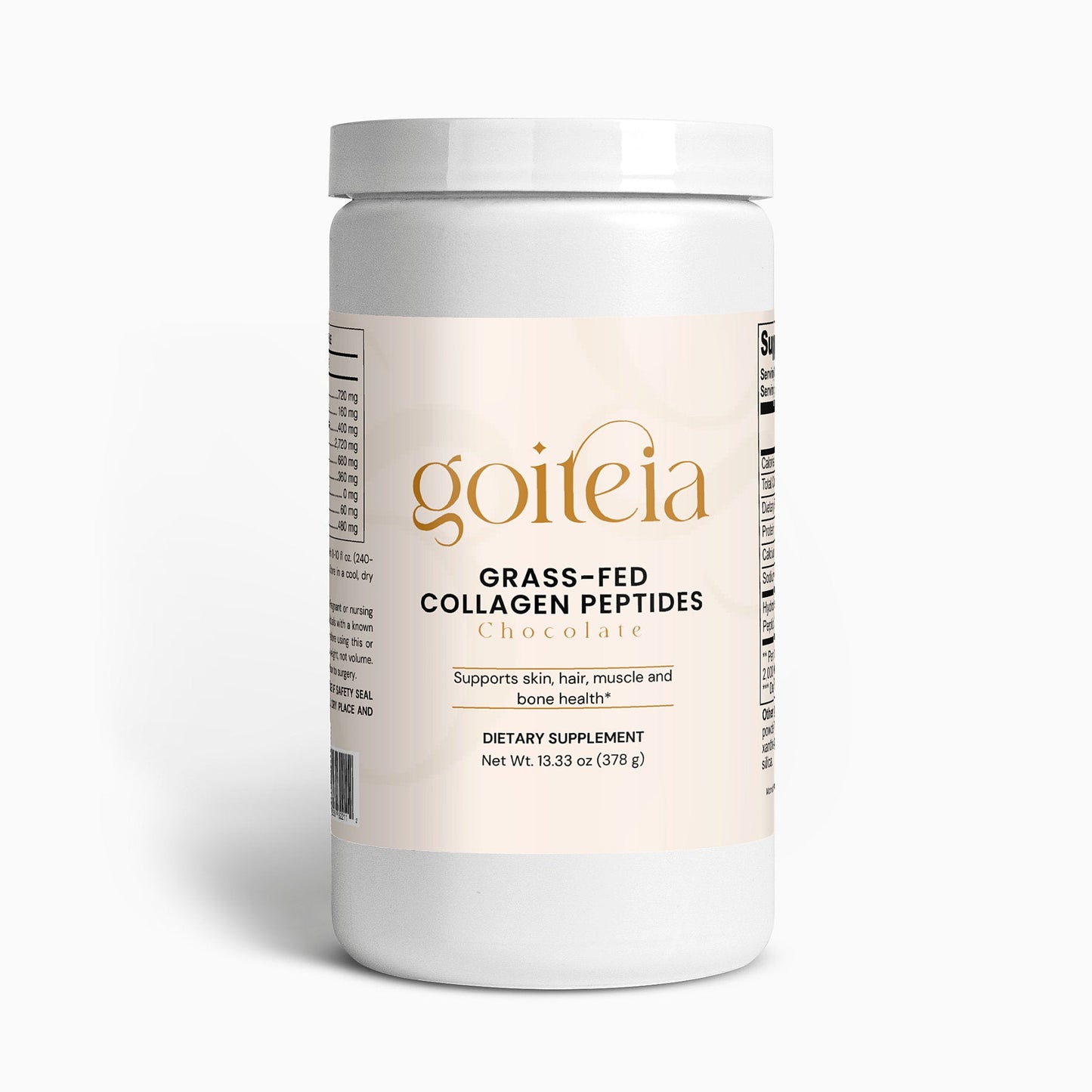 Goiteia Grass-Fed Collagen Peptides Powder (Chocolate) 13.33 Oz (378g) - Osadia Concept Store
