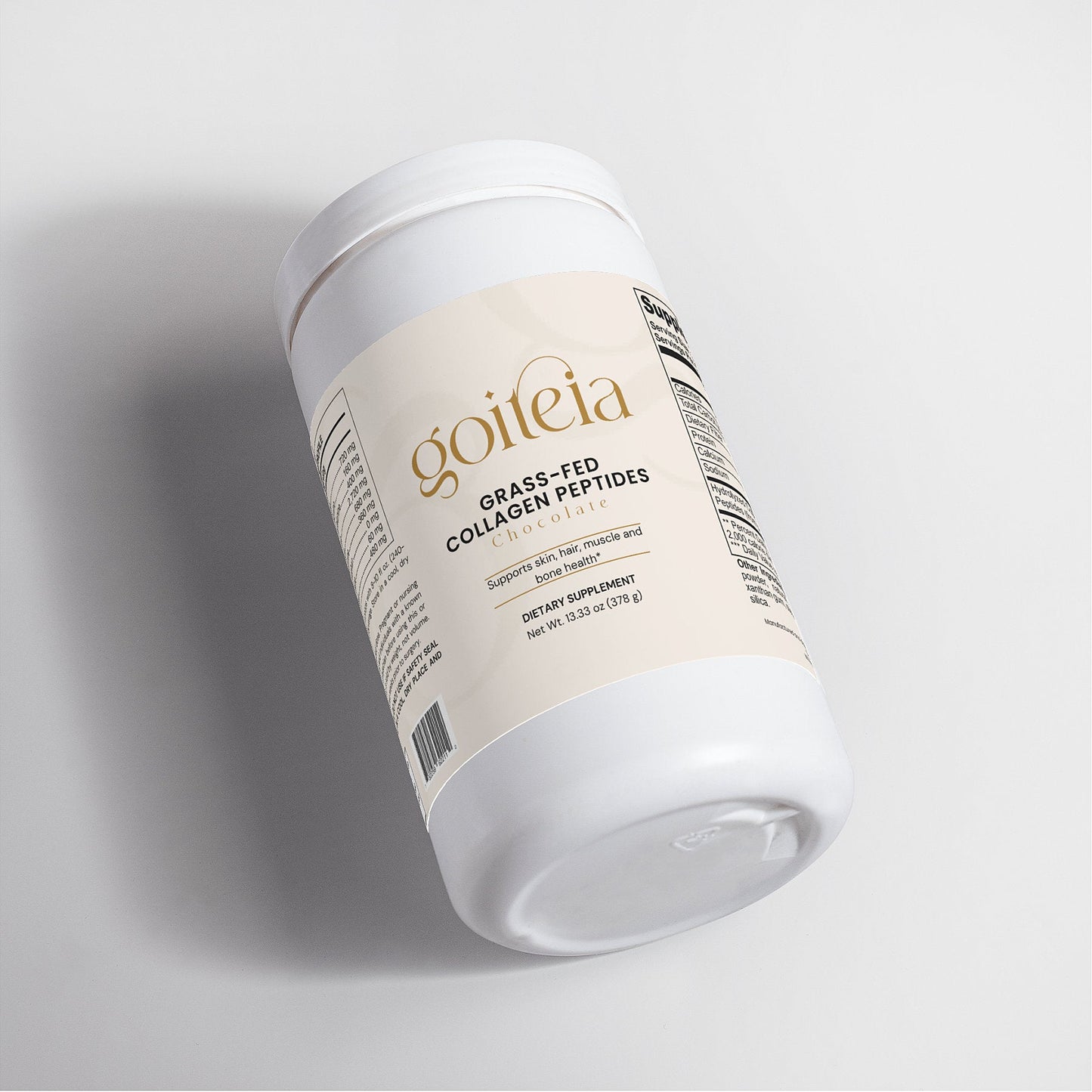 Goiteia Grass-Fed Collagen Peptides Powder (Chocolate) 13.33 Oz (378g) - Osadia Concept Store