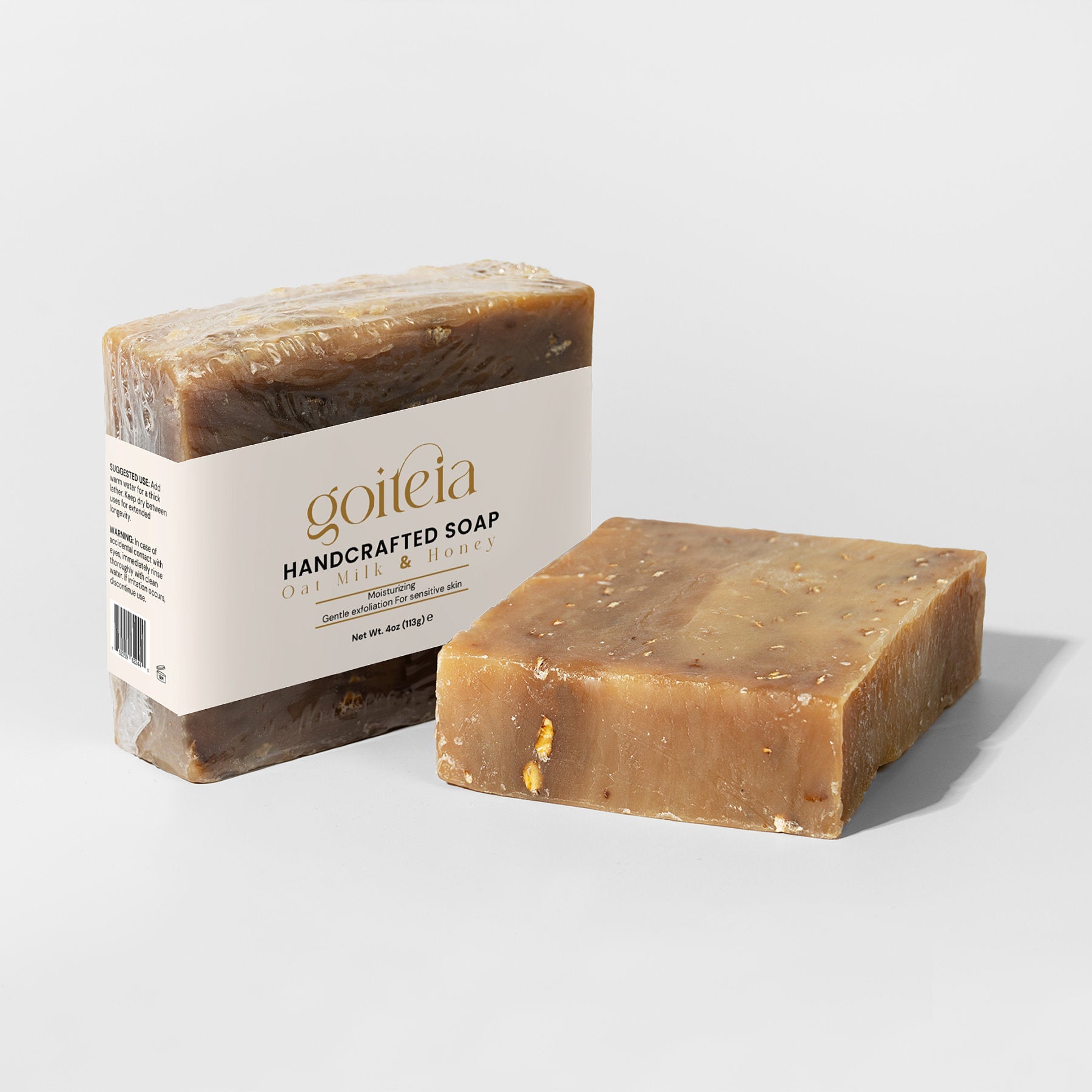 Goiteia Oat Milk Honey Soap 4 oz (113g) - Osadia Concept Store