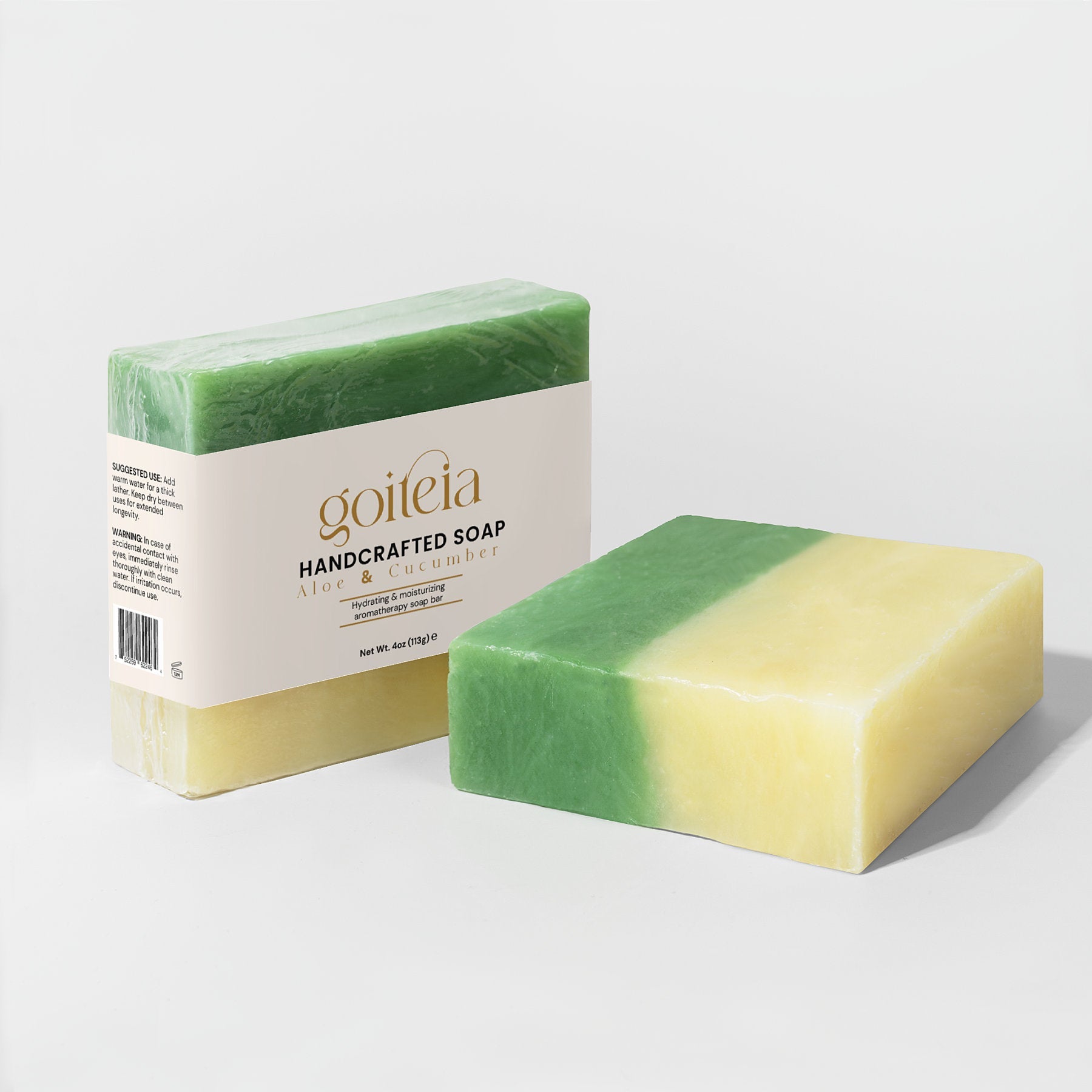 Goiteia Aloe & Cool Cucumber Soap  4 oz (113g) - Osadia Concept Store