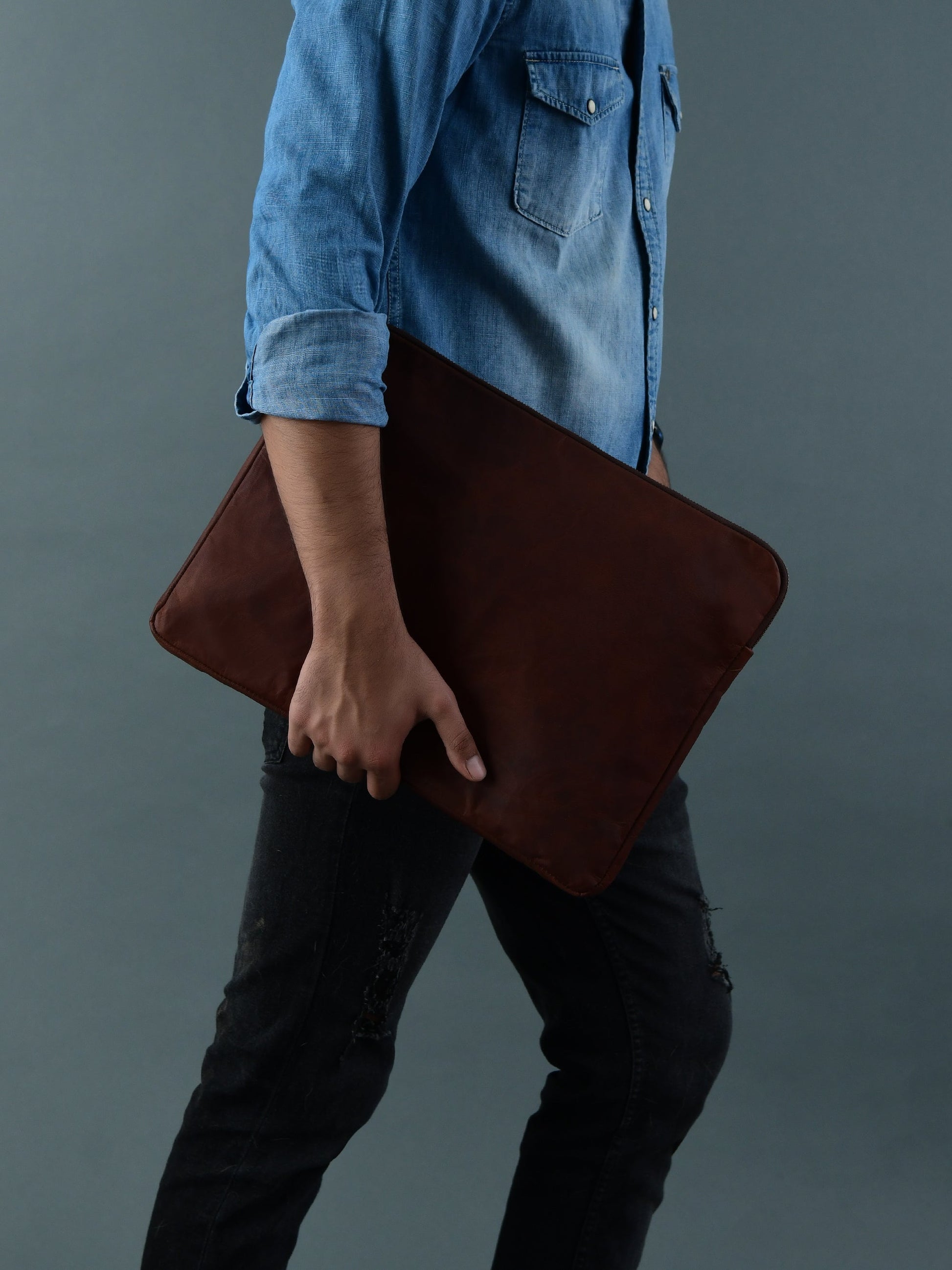 Zento Laptop Sleeve - Dark Brown - Osadia Concept Store