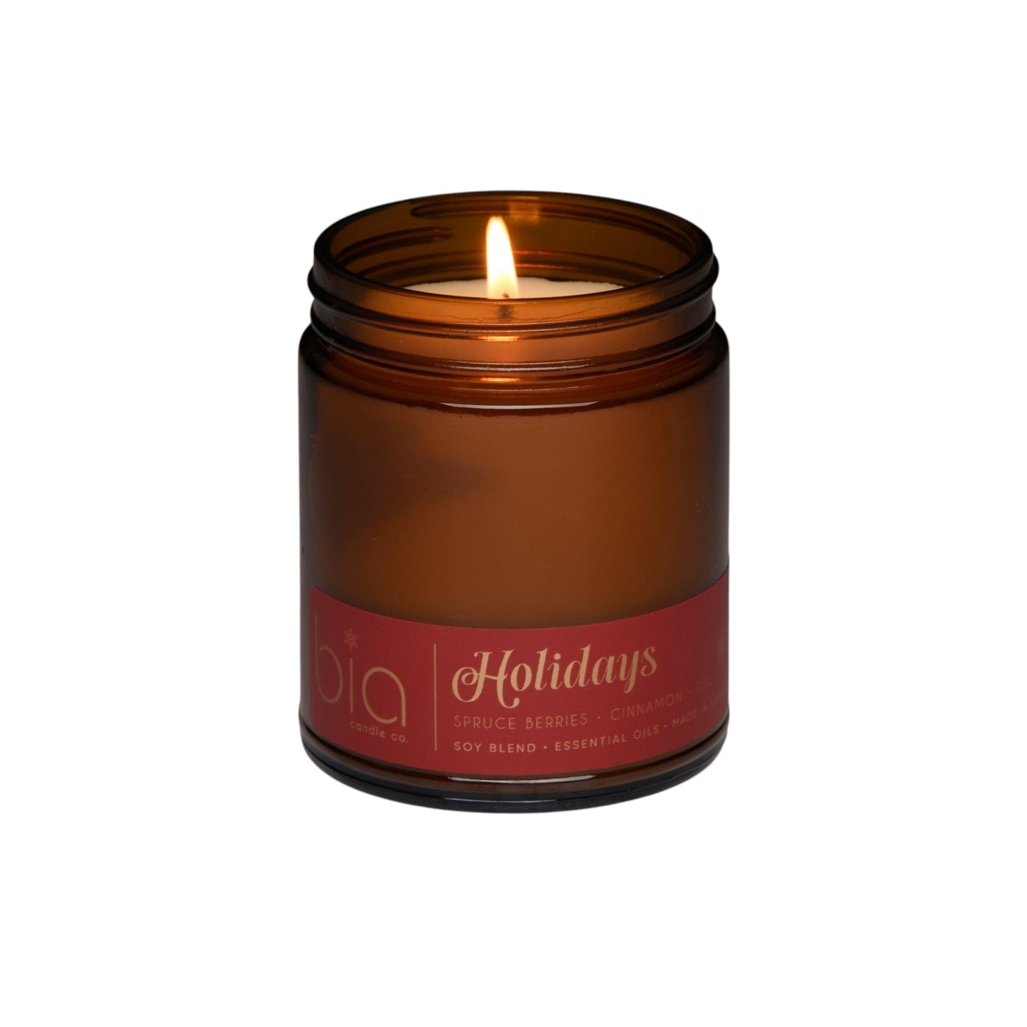 Holidays Christmas Soy Blend Candle — Orange Peel, Cinnamon & Vanilla