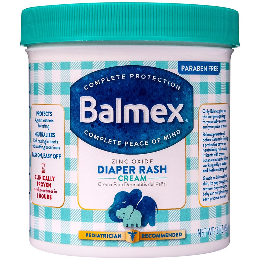 Balmex Complete Zinc Oxide Protection Diaper Rash Cream - 16 Oz