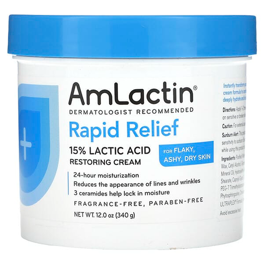 AmLactin Rapid Relief Moisturizing Cream - 12 Oz