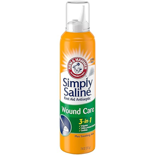 Arm & Hammer Simply Saline First Aid Antiseptic, 3 In 1, Wound Care