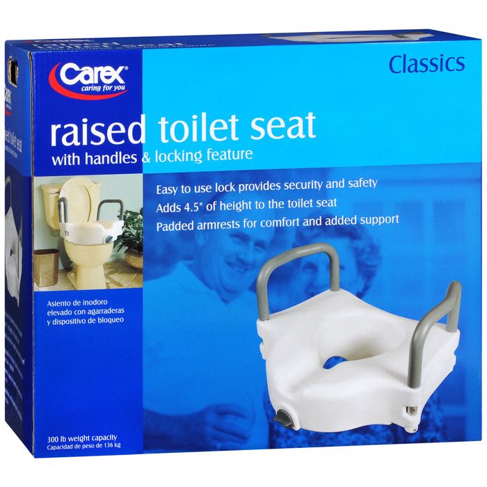 Carex Raised Toilet Seat With Arms