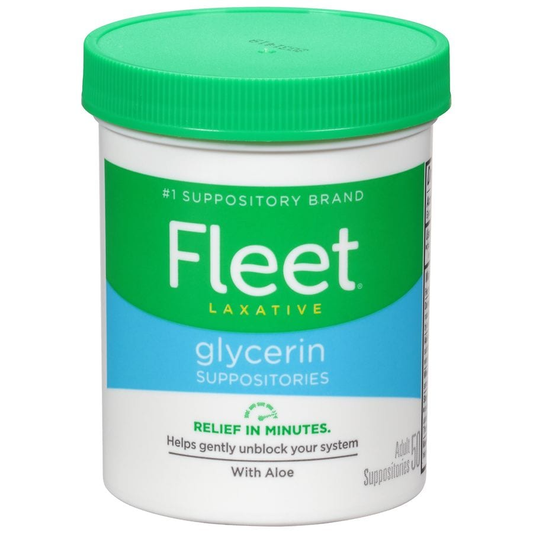 Fleet Laxative Glycerin Suppositories For Adult Constipation - 50ct