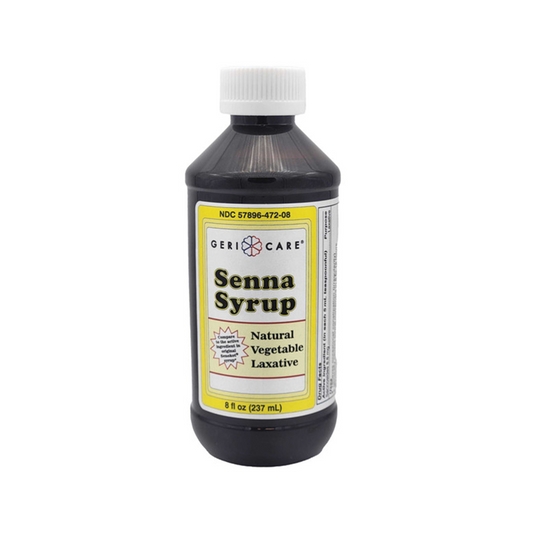 GeriCare Senna Syrup Natural Vegetable Laxative, 8 Oz