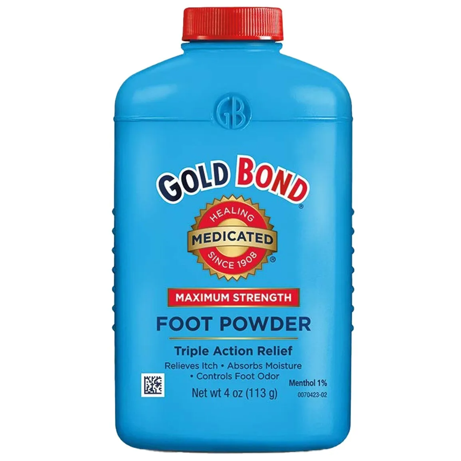Gold Bond Foot Powder, Maximum Strength, Medicated - 4 Ounce