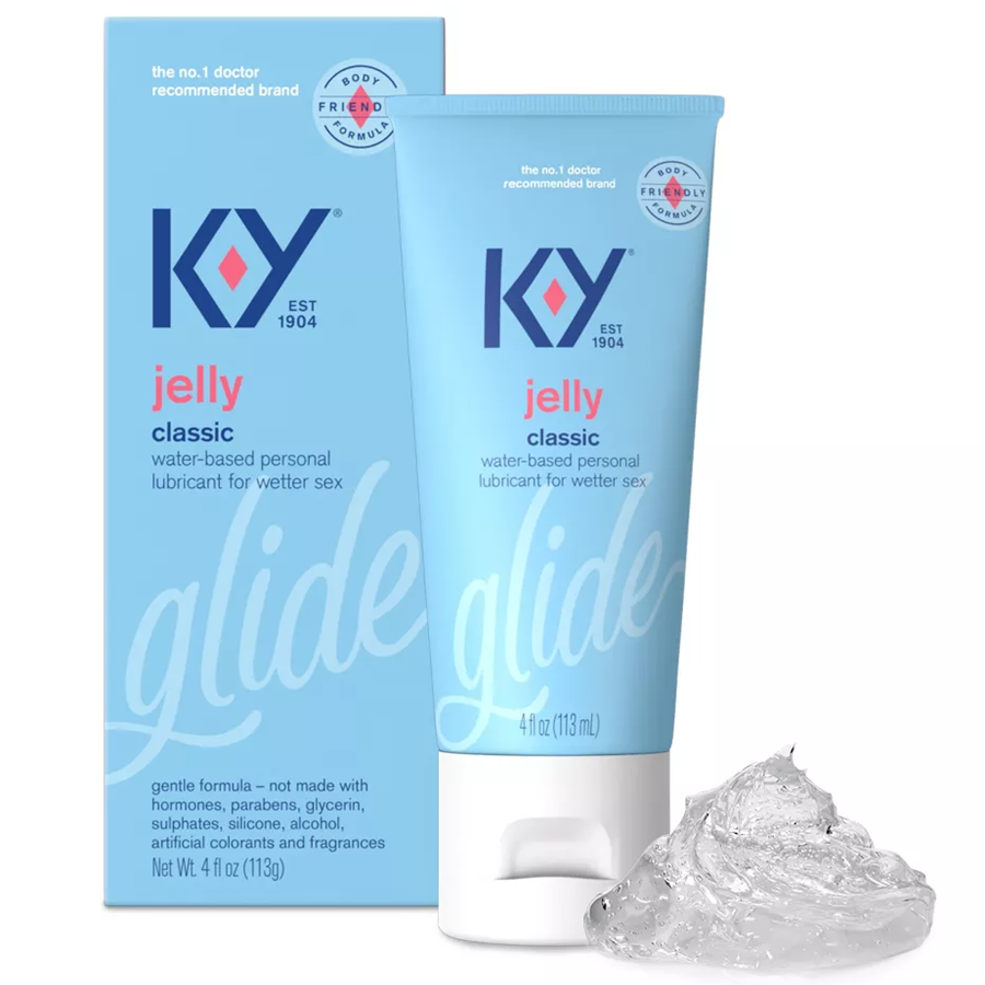 K-Y Jelly Classic Water-Based Personal Lubricant For Wetter Sex 4 Oz