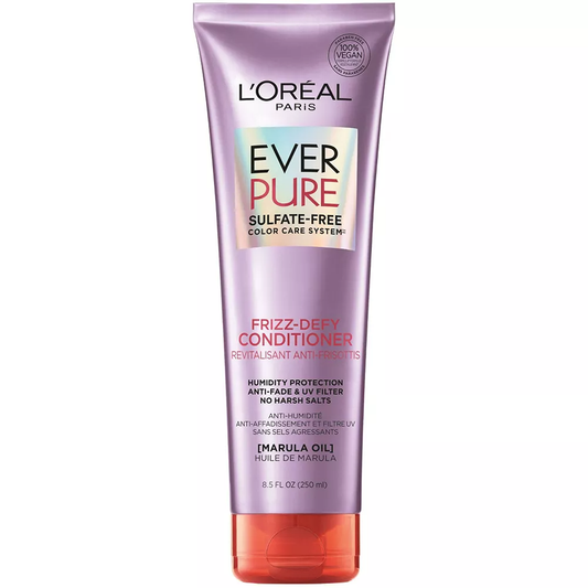 L'Oreal Paris Ever Pure Sulfate Free Frizz Defy Hair Conditioner, 8.5 Oz