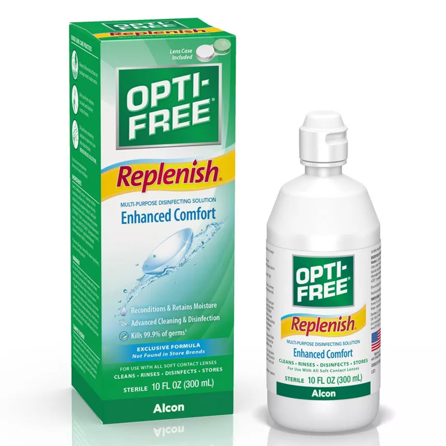 Opti-Free Replenish Enhanced Comfort Multi Purpose Disinfecting Solution 10 Fl Oz