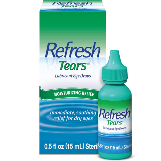 Refresh Tears Moisturizing Relief Lubricant Eye Drops 0.5 Fl Oz