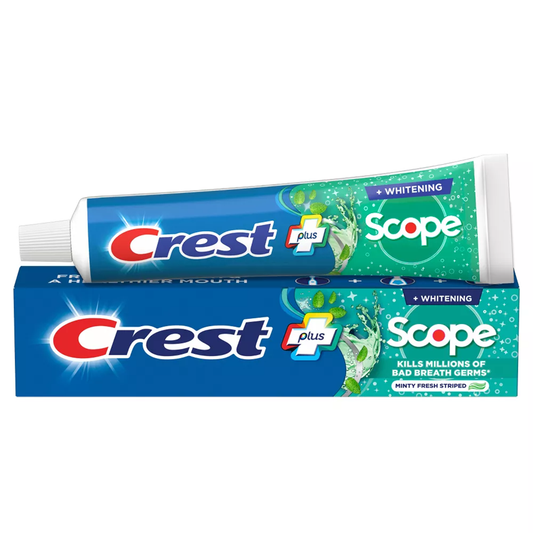Crest Complete Plus Whitening Scope Minty Fresh Striped Fluoride Toothpaste, 5.4 Oz