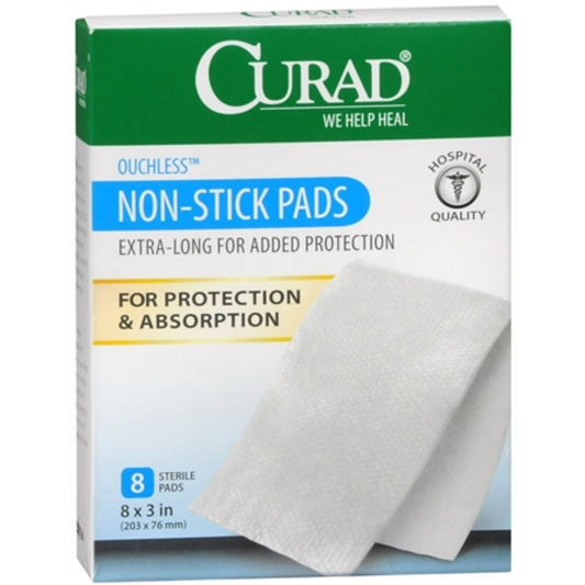 Curad Non-Stick Pads, XL