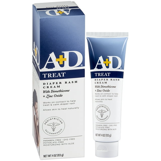 A&D A+D Zinc Oxide Diaper Rash Cream - 4oz