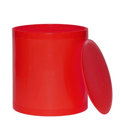 Otto Storage Stool | Round Plastic Storage Ottoman Solid