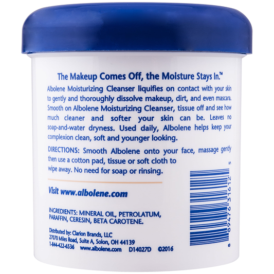 Albolene Moisturizing Cleanser Cream, Fragrance Free, 12 Oz