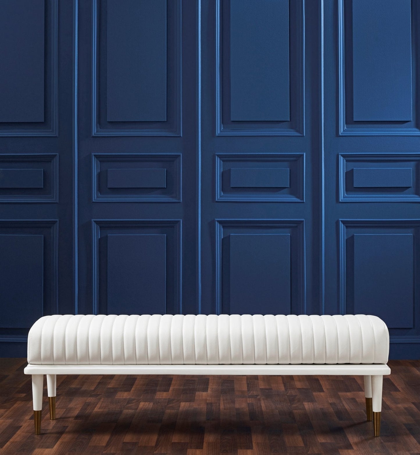 Stanford End-Of-Day Leather Bench
