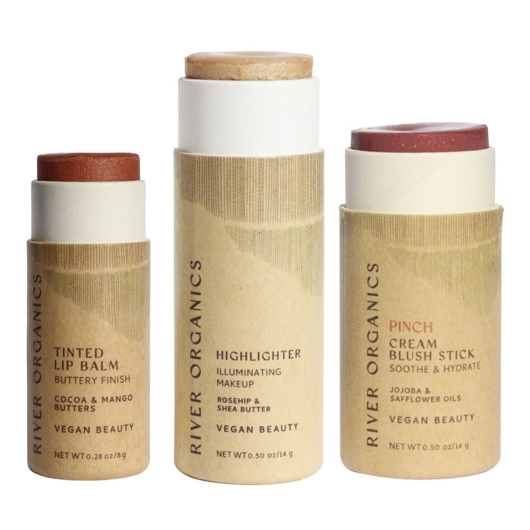 Lip + Highlighter + Blush Set