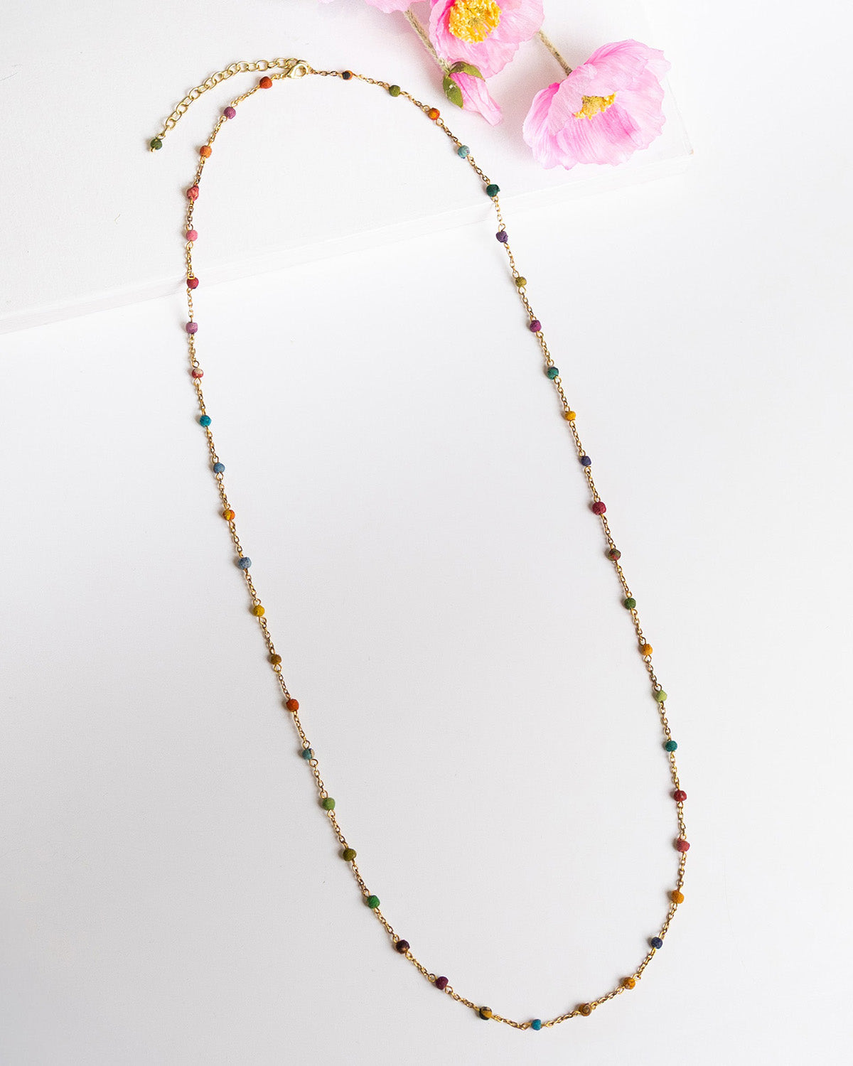 Dotted Kantha Milieu Necklace