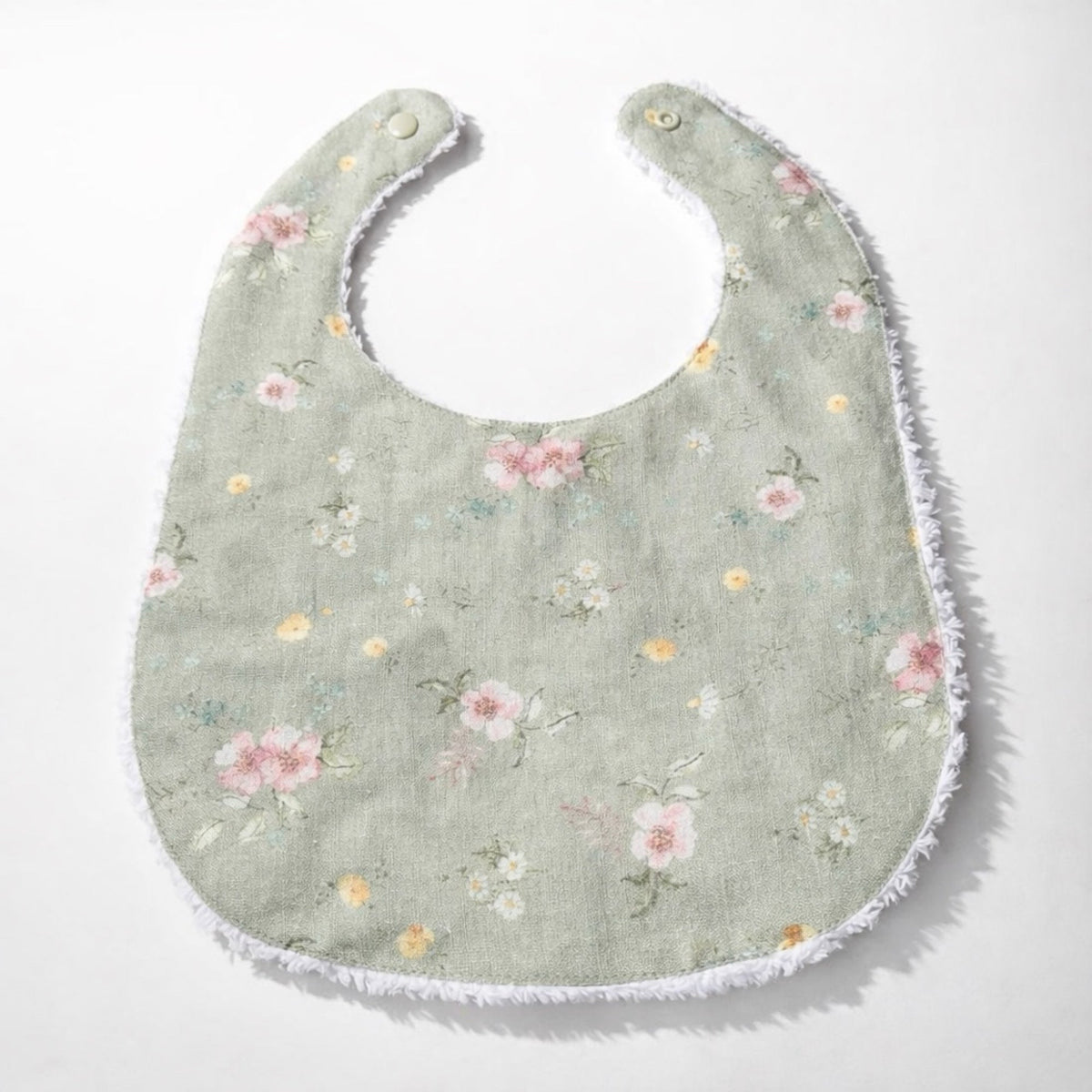 Layette Linen Bib – Hedgerow Floral