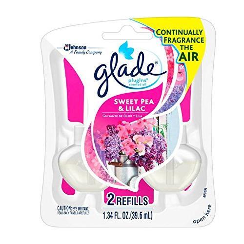 Glade Plug Ins Oil Refills, Scented, Sweet Pea & Lilac