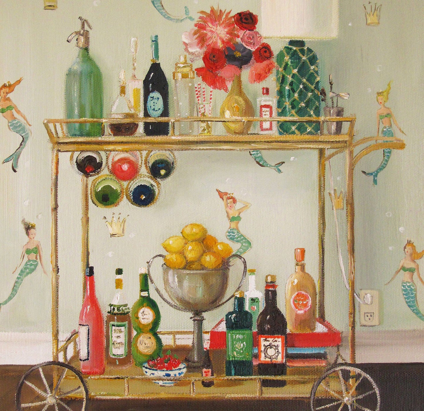 Barmaids Art Print - 8.5 X 11" by Janet Hill
