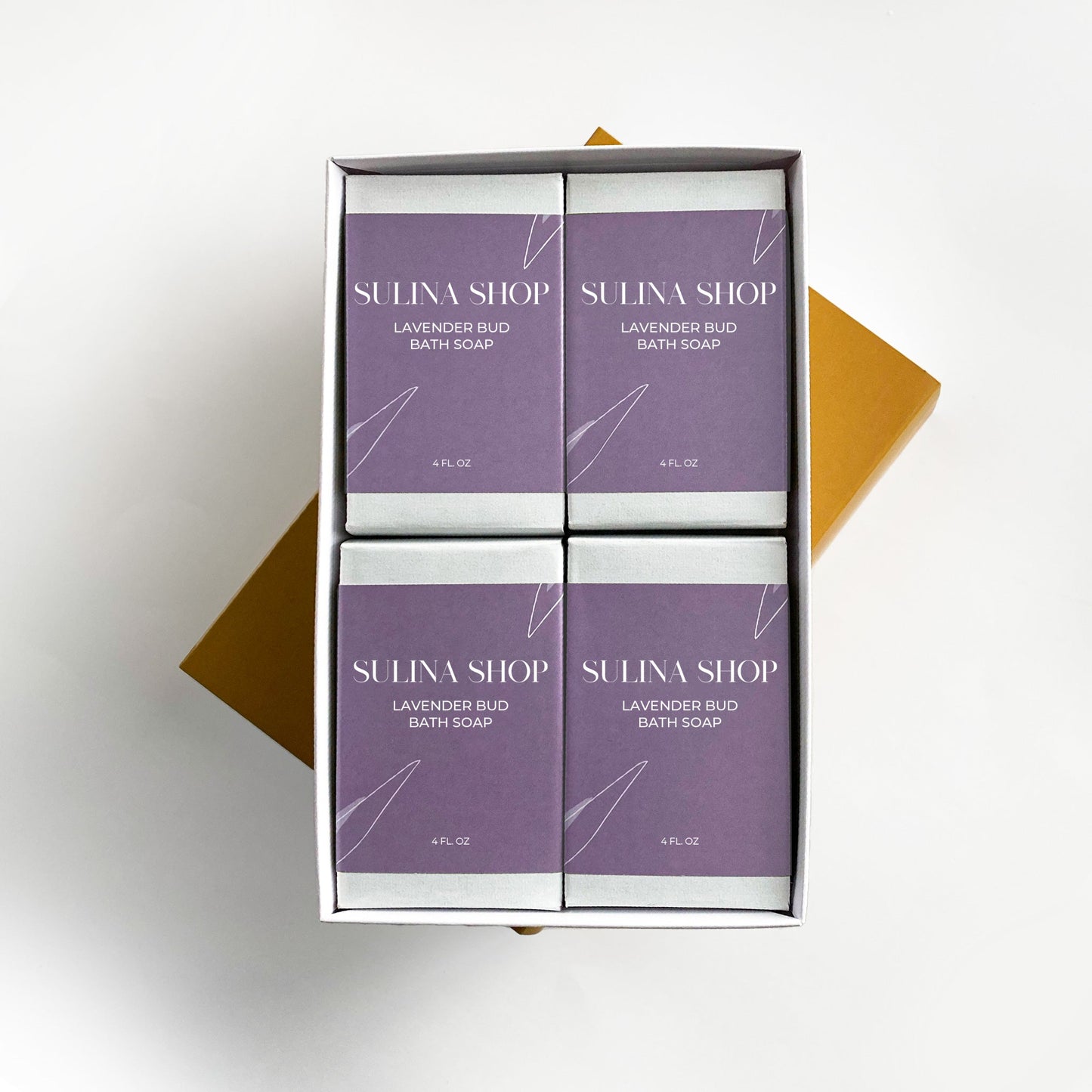 Lavender Bud Bath Soap - Set of 4