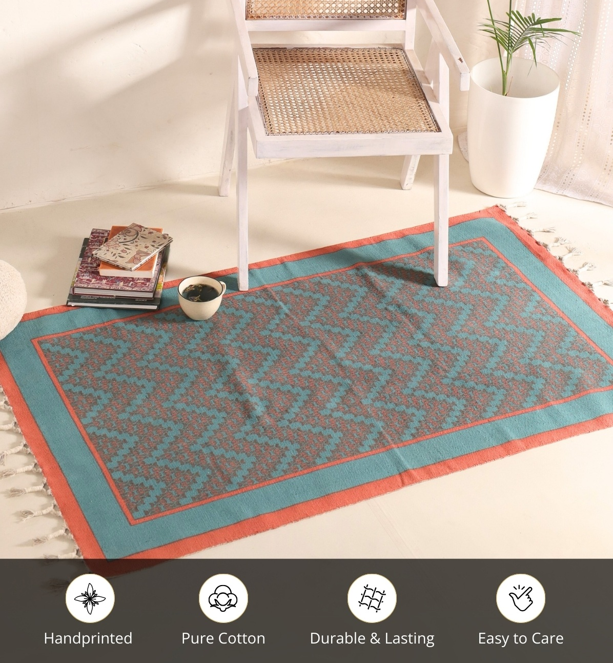 Chintz Cotton Rug (36" x 60")