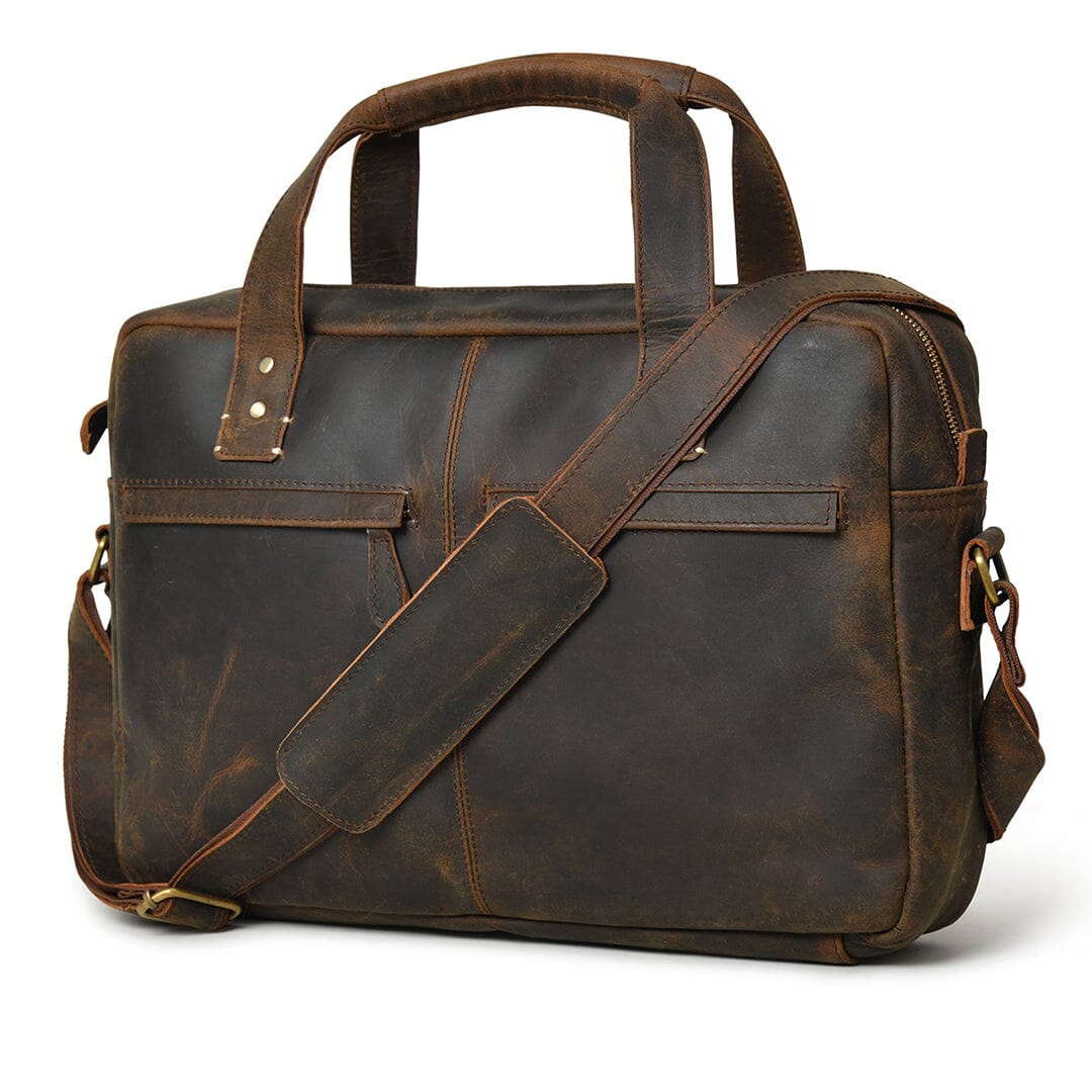 Perkins Buffalo Leather Office Briefcase