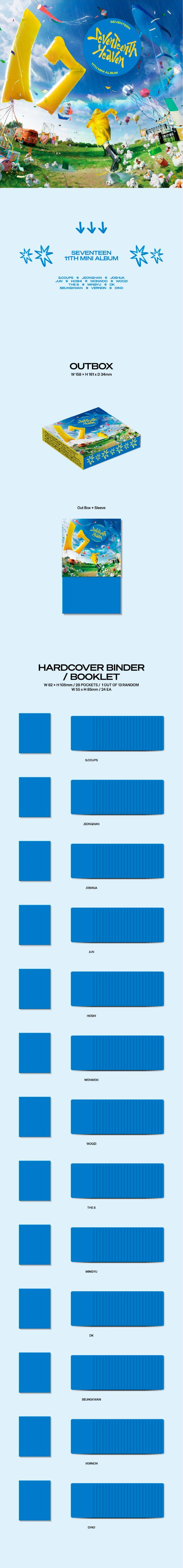 Seventeen 11th Mini Album - Seventeenth Heaven (Carat Ver.)