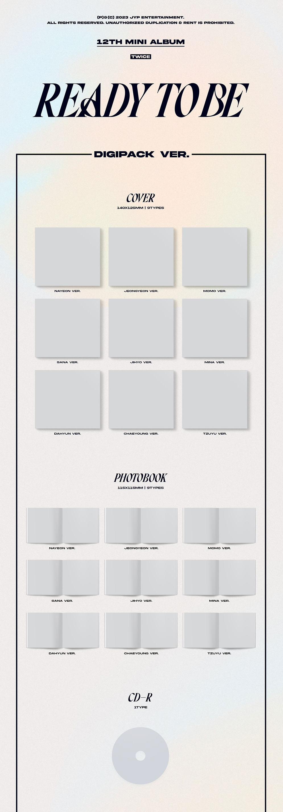 Twice 12Th Mini Album - Ready To Be (Digipack Version)