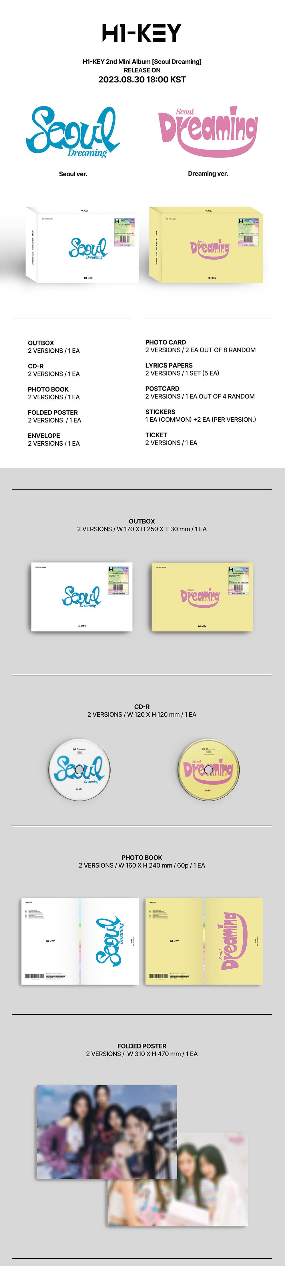 H1-Key 2nd Mini Album - Seoul Dreaming