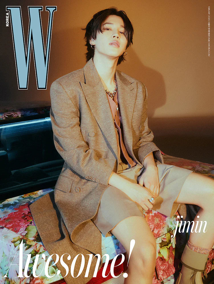 BTS Jimin On W Korea Magazine Cover (2023 Vol.2 Issue)