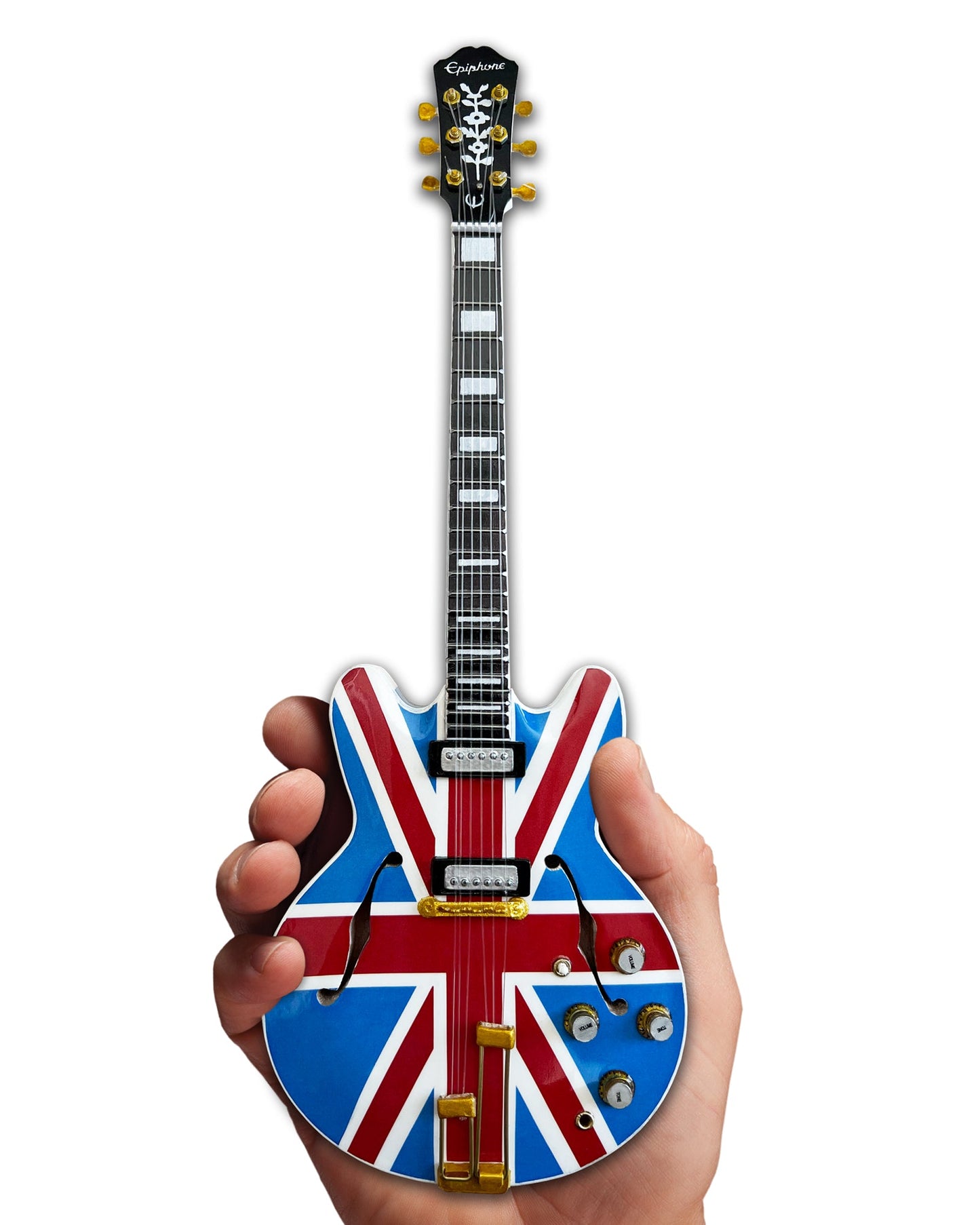 Epiphone "Union Jack Sheraton” Casino 1:4 Scale Mini Guitar Model - UK Flag - Osadia Concept Store