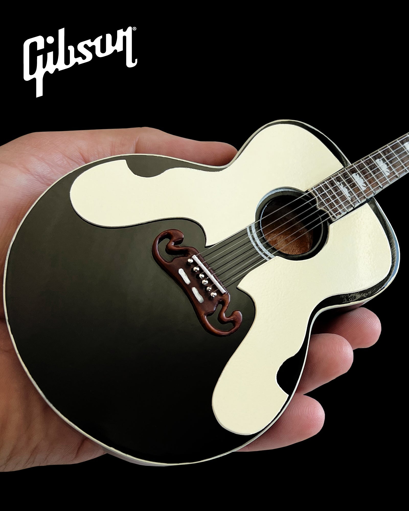 The Everly Brothers Gibson SJ-200 Signature Ebony Mini Guitar Model - Osadia Concept Store