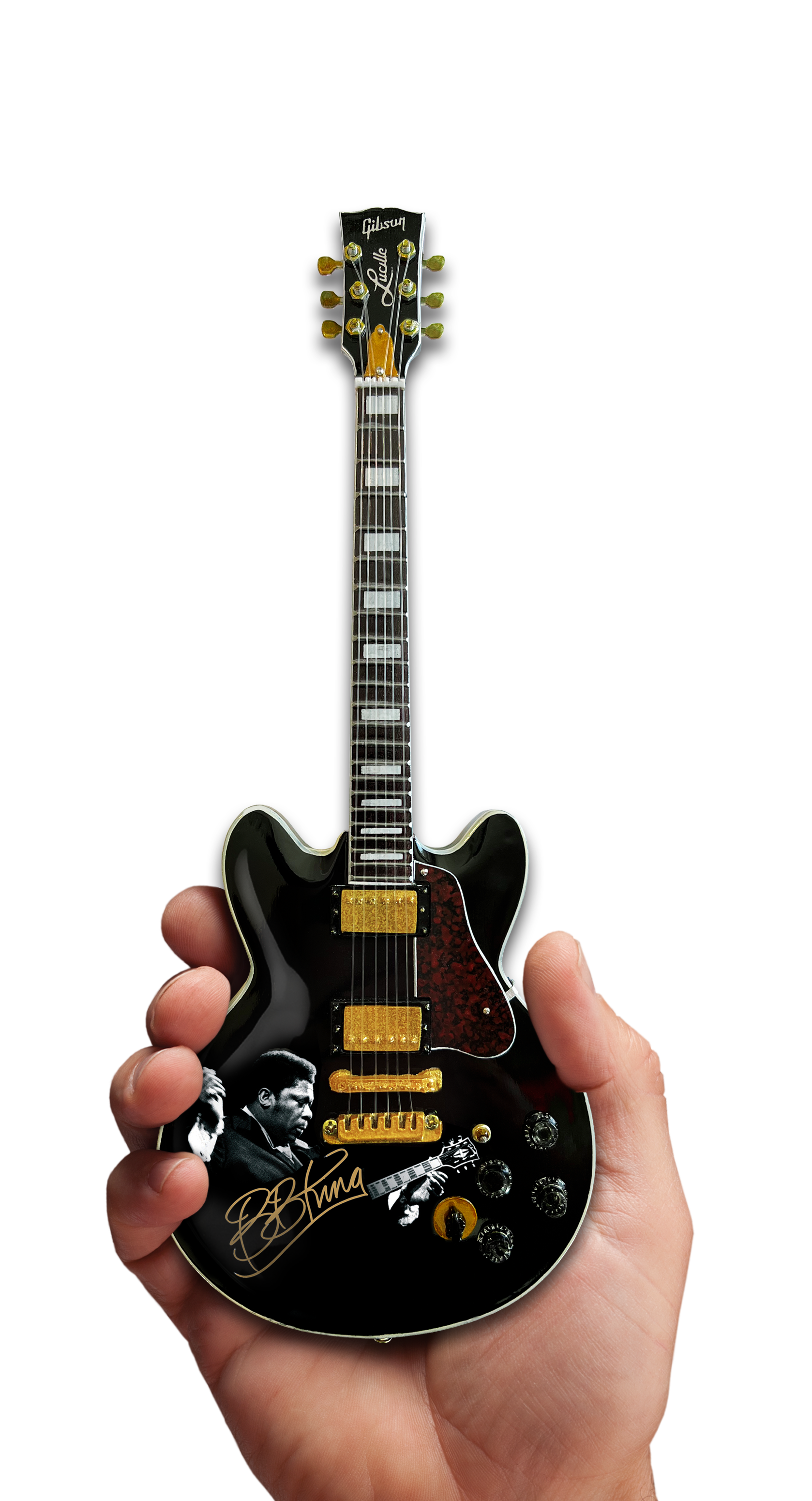 BB KING TRIBUTE Gibson ES-355 Lucille Ebony Miniature Guitar Model - Osadia Concept Store