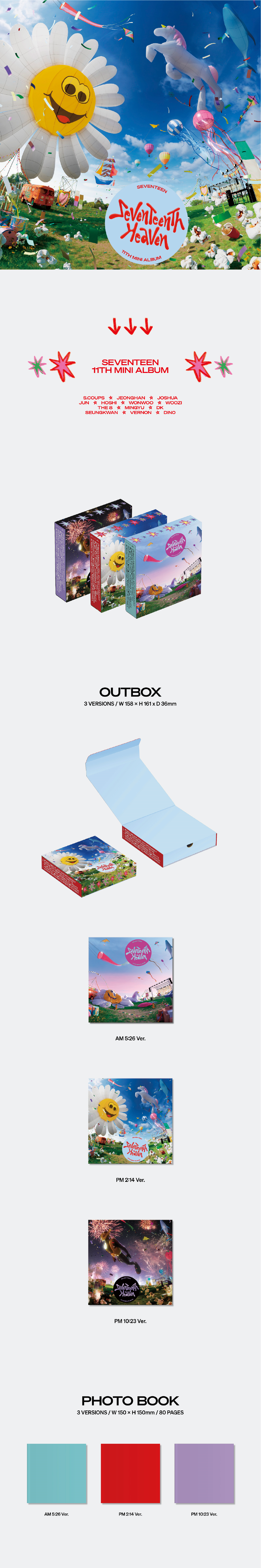 Seventeen 11th Mini Album - Seventeenth Heaven