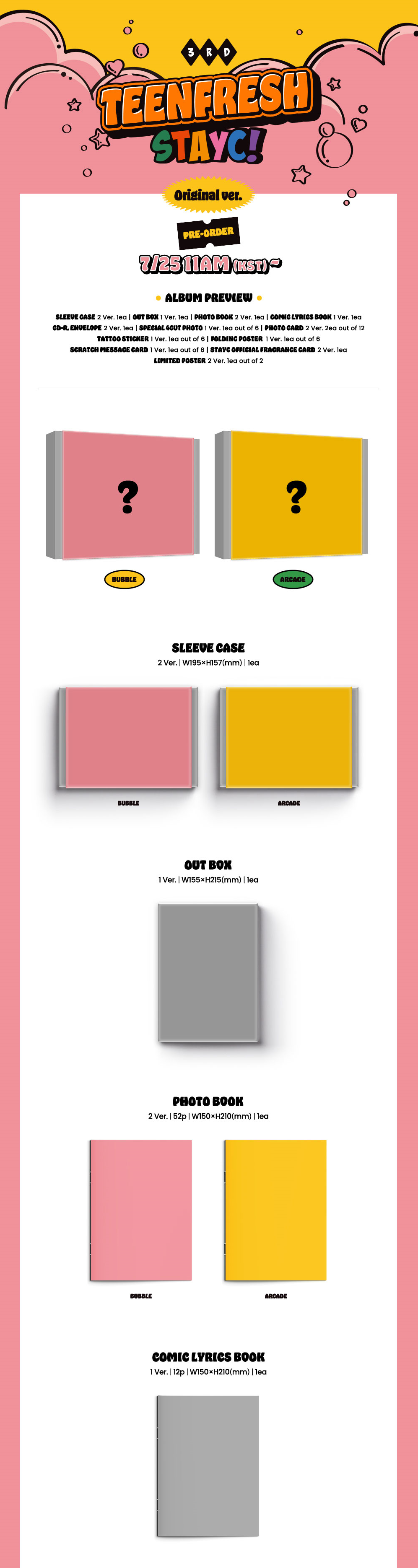 Stayc 3rd Mini Album  - Teenfresh