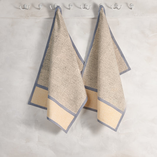 Kora Cotton Kitchen Towels | Set of 2 | RAINDROP